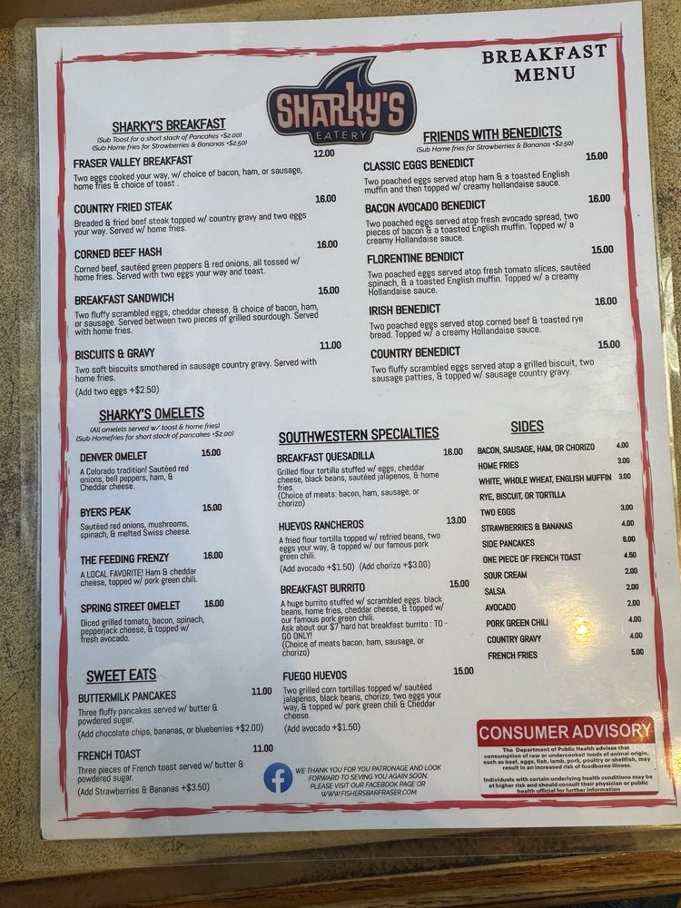 Sharky's Eatery Menu - Image 2